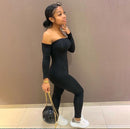 Off Shoulder Bodycon Rompers in White Grey or Black