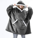 Hooded Winter Soft Plush Fleece Sofa Blanket, Loungewear, Comfortwear
