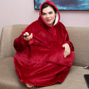 Hooded Winter Soft Plush Fleece Sofa Blanket, Loungewear, Comfortwear