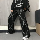 Women's Trousers Baggy Leg Black Pants