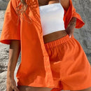 Black Style Shorts and Shirt Set