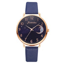 Moon Numbers Bracelet Watches Set for Women