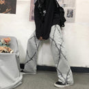Women's Trousers Baggy Leg Black Pants