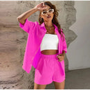 Black Style Shorts and Shirt Set
