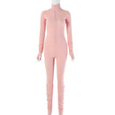 Gloved Sleeve Jumpsuits in Rose Red, White, Orange, Green, Black, Green or Pink