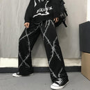 Women's Trousers Baggy Leg Black Pants