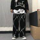 Women's Trousers Baggy Leg Black Pants