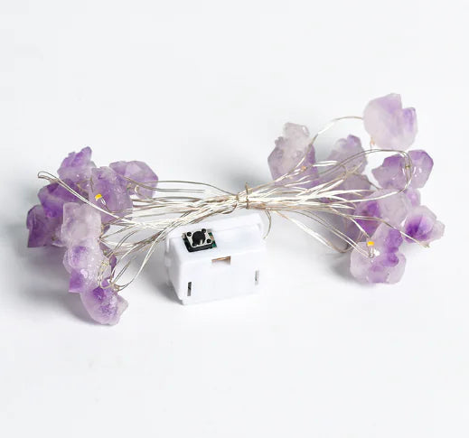 Natural Amethyst Decorative Lights Stones