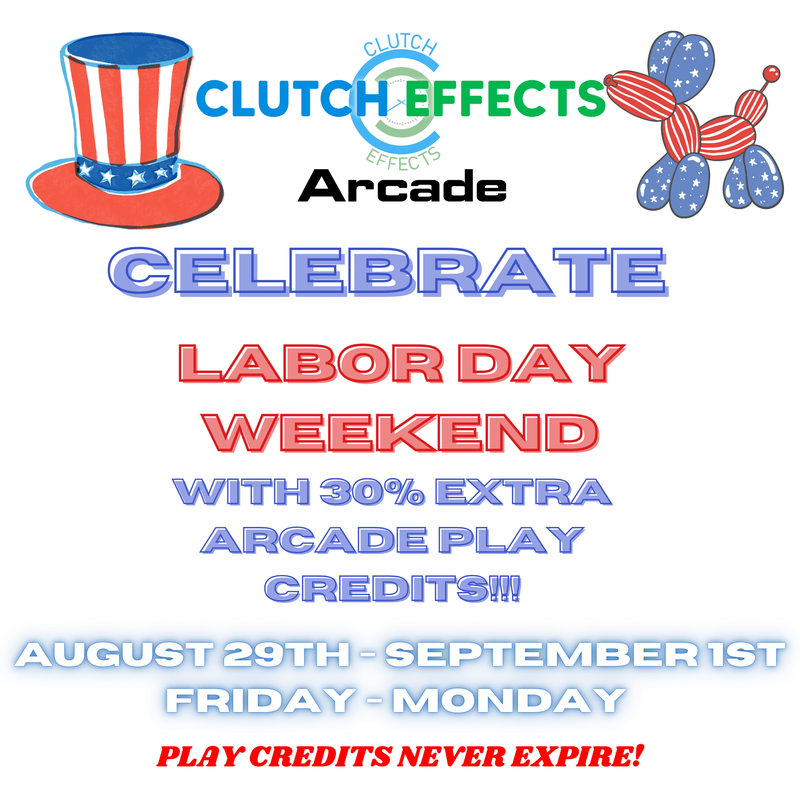 Arcade Play Credits - Labor Day 2025 Sale