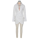 Happy Hour Plunge Mini Shirt Dress