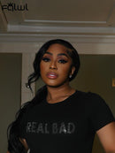 O Neck Diamond Crop Tops in Pink White or Black