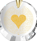 120 Language I Love You Necklace Gold