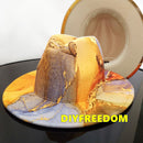 Natural Landscape Tie-dye Fedora Hat