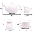 Just My Style Paint Your Own Rainbow Tea Set by Horizon Group USA Multi