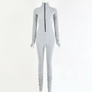 Gloved Sleeve Jumpsuits in Rose Red, White, Orange, Green, Black, Green or Pink