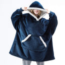 Hooded Winter Soft Plush Fleece Sofa Blanket, Loungewear, Comfortwear