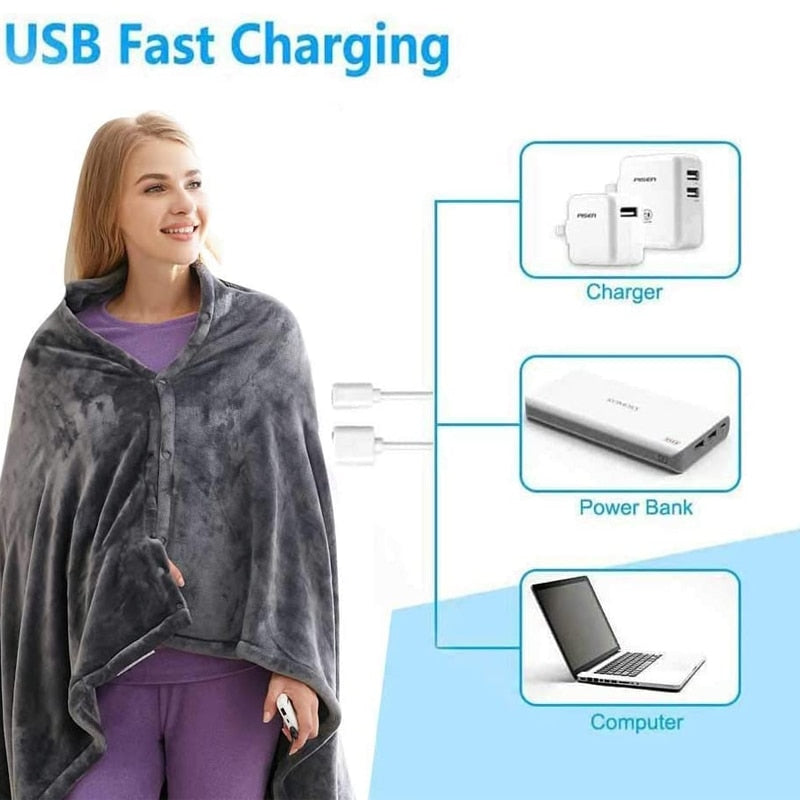 USB Electric Heating Blanket, Loungewear, Comfortwear, Winter