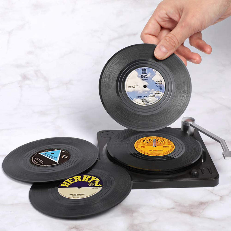 Vinyl Record Player Coasters
