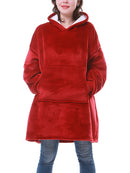 Hooded Winter Soft Plush Fleece Sofa Blanket, Loungewear, Comfortwear