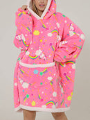 Oversized Hoodie Sweatshirt Lounging Comfortwear