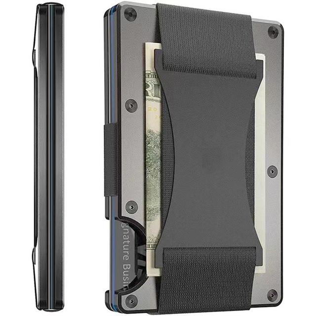 Minimalist Men Slim Wallet-Rfid Shielded