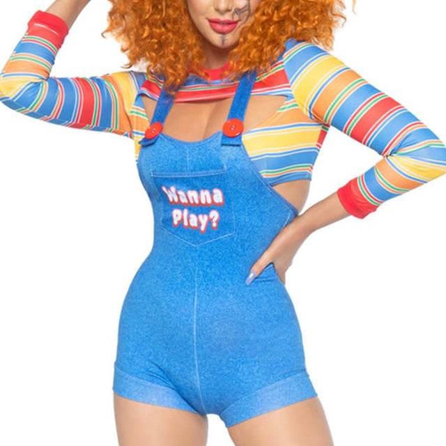 Bodysuit Killer Doll Halloween Costume Set