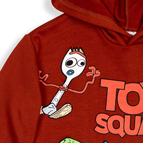 Disney Pixar Toy Story Rex Forky Buzz Lightyear Toddler Boys Pullover Hoodie Rust 2T