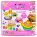Just My Style Paint Your Own Rainbow Tea Set by Horizon Group USA Multi
