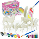 DIY Painting Unicorn Kit Arts and Crafts Set for Kids or Girls Decorate and Drawing 3D Toys for Children Gift(6 Unicorns)