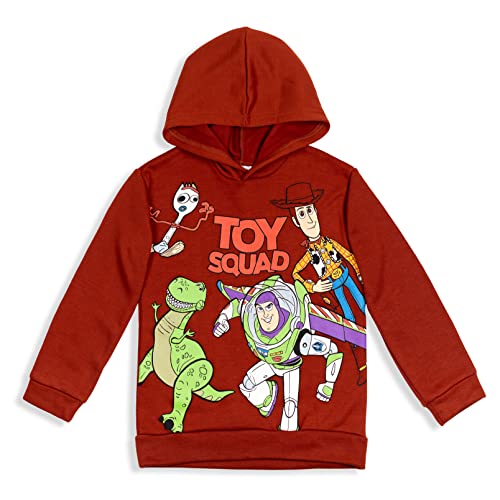 Disney Pixar Toy Story Rex Forky Buzz Lightyear Toddler Boys Pullover Hoodie Rust 2T