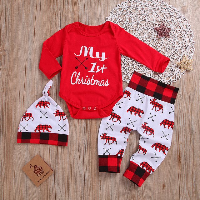 Baby Boy My First Christmas Outfits
