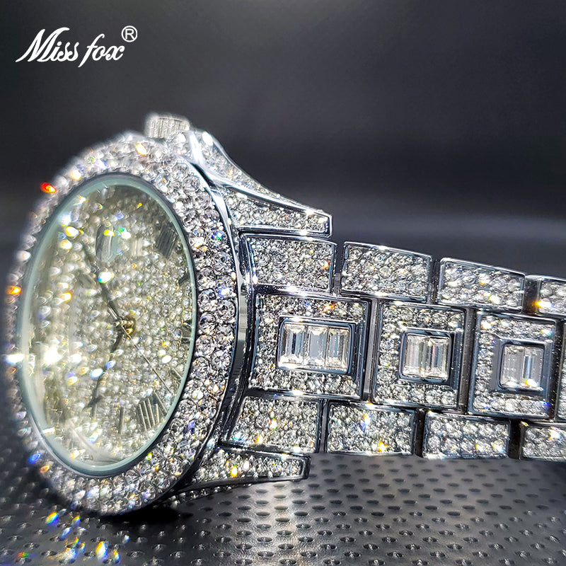 Masculino Diamond Quartz Watches