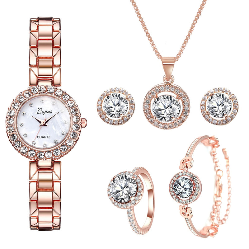 Crystal Watch Set for Women