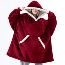 Hooded Winter Soft Plush Fleece Sofa Blanket, Loungewear, Comfortwear