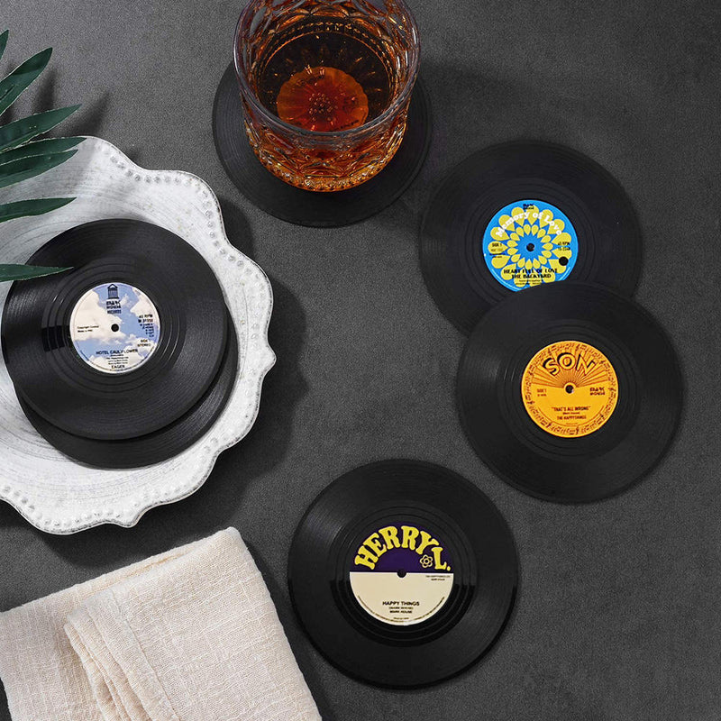 Vinyl Record Player Coasters