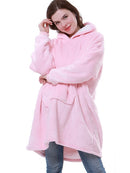 Hooded Winter Soft Plush Fleece Sofa Blanket, Loungewear, Comfortwear