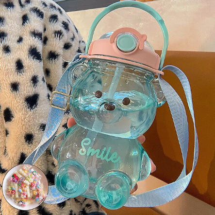 Kawaii Bear Water Bottle for Kids