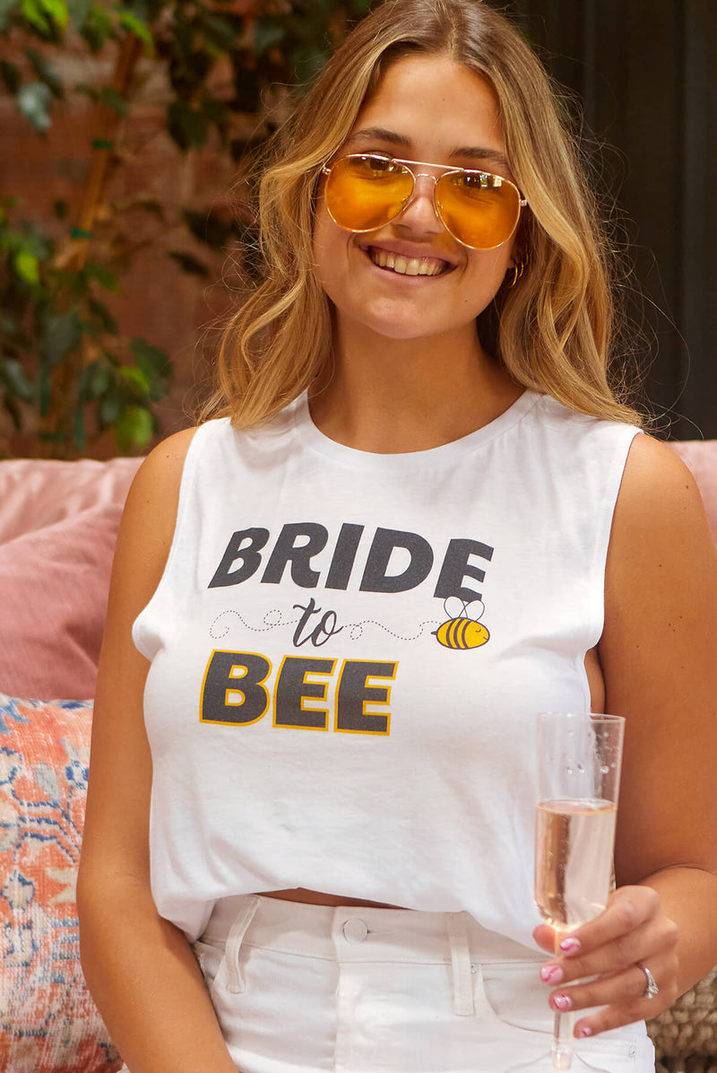 Bride to Bee | Let's Get Buzzed | Muscle Tank Tops | Bachelorette Shirts
