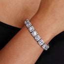 18K White Gold Plated Tennis Bracelet