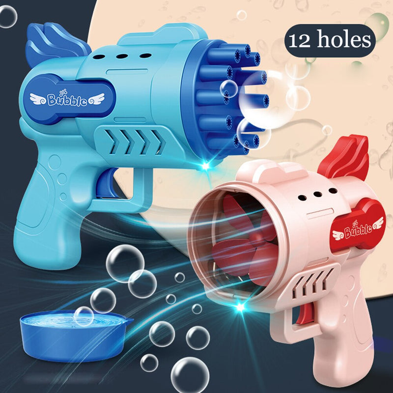 Bubble Gun Electric Automatic Soap Rocket