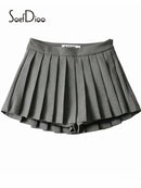 High Waist Side Zipper Skirt