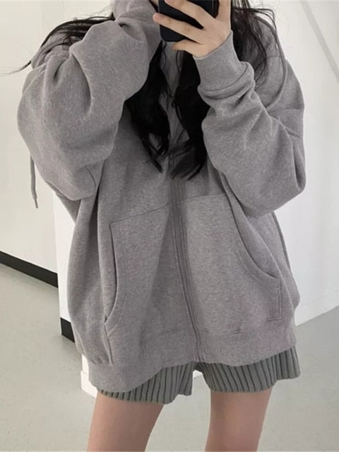 Retro Lazy Style Hoodie for Women