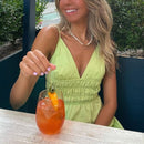 Verona Long Sleeveless Maxi Dress in Pink, Orange or Green