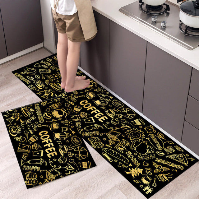 Tableware Pattern Floor Mat