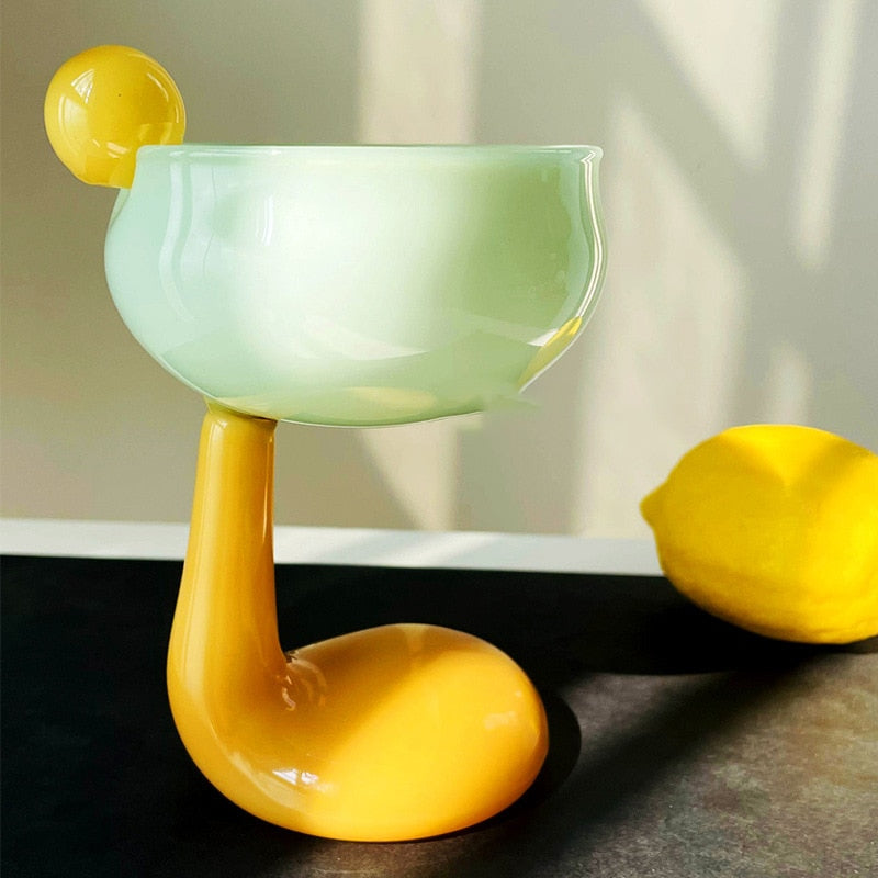 Palm Goblet Glass