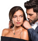 925 Sterling Silver I Love you Necklace 120 Different Languages Necklace on Cubic Zirconia