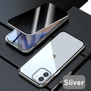 Glass Privacy Metal Phone Case For iPhone 14