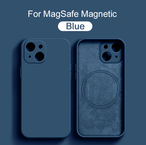 Magnetic Liquid Silicone Case For iPhones