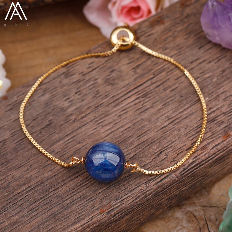 Fashion Women Natural Sphere Stone Beads Bracelet Jewelry