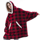 Hooded Winter Soft Plush Fleece Sofa Blanket, Loungewear, Comfortwear